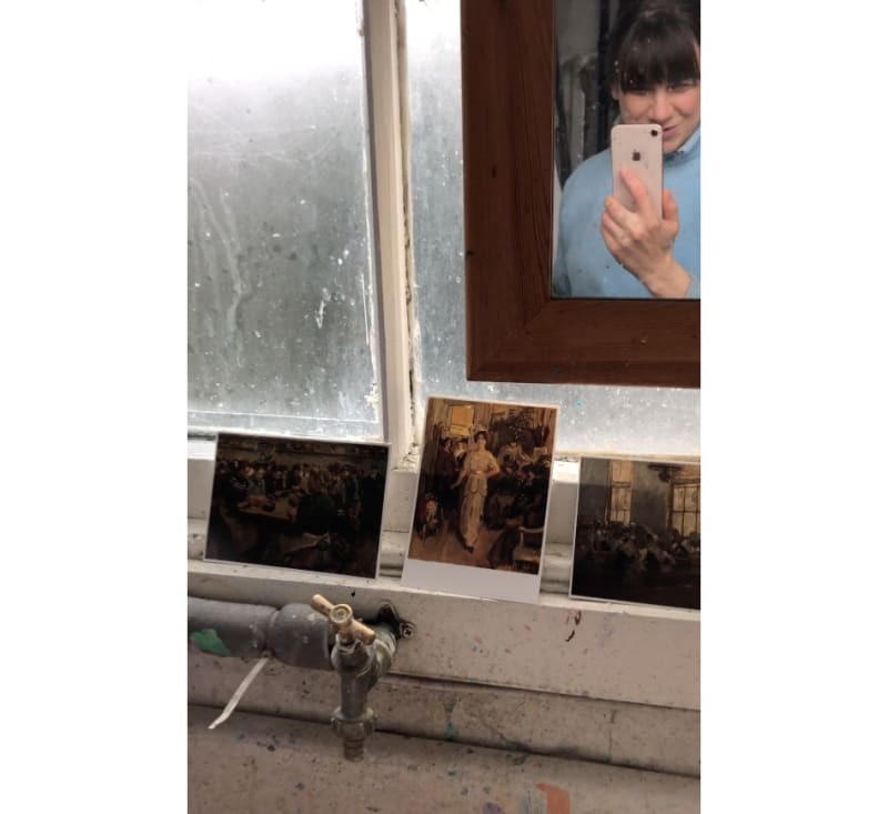 Caroline Walker in the Studio, Spring 2020, The unseen masterpiece - Week 2