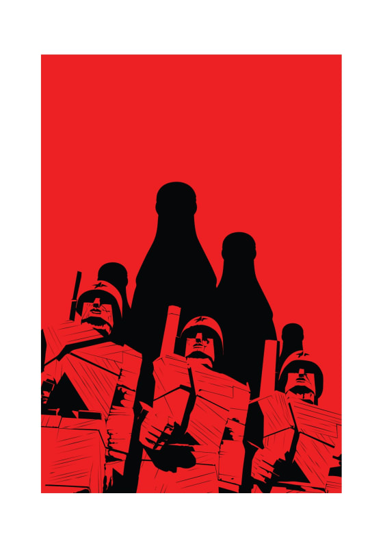 Fabio Castro, Vigilantes 09, 2005 - 2022, impresión Archival Pigment sobre papel de algodón ColdPress de 320 gr., 100 x 70 cm.