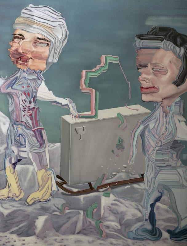 Carolina Muñoz, Frágil, 2021, Óleo sobre tela, 121 x 91 cm.