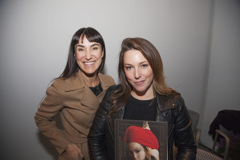 Artist Cecilia Avendaño with gallerist Isabel Croxatto (left). Photo: Cristián Aninat.