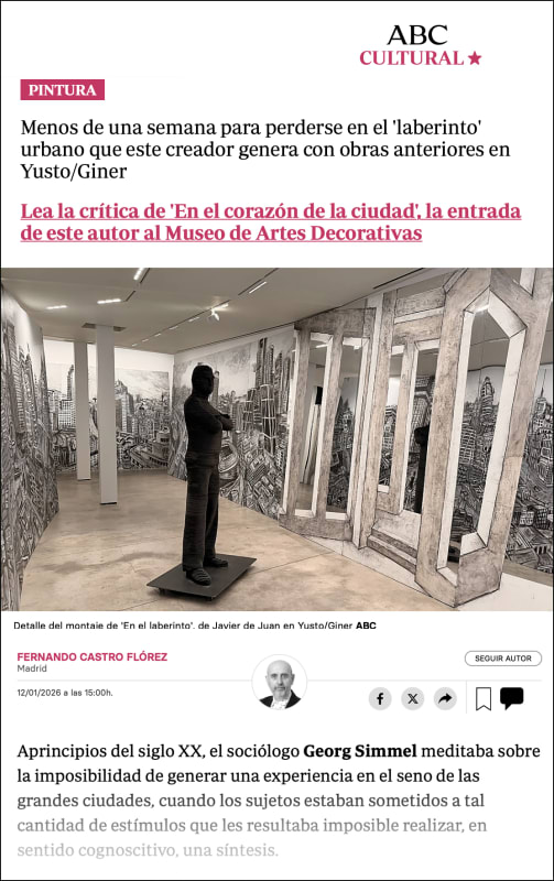 ABC CULTURAL , En el laberinto': la madura jovialidad de Javier de Juan