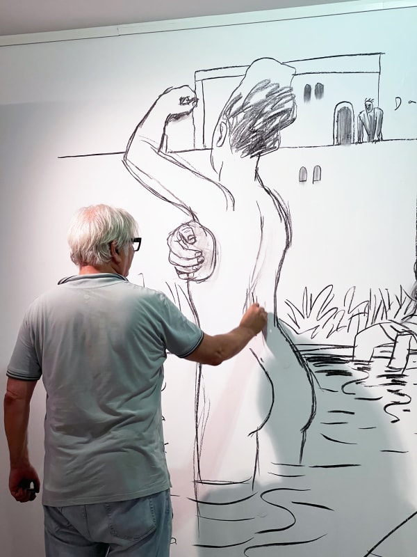 Javier de Juan - Painting his scriptures