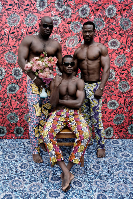Leonce Raphael Agbodjelou, Untitled (Musclemen series), 2012, C - print