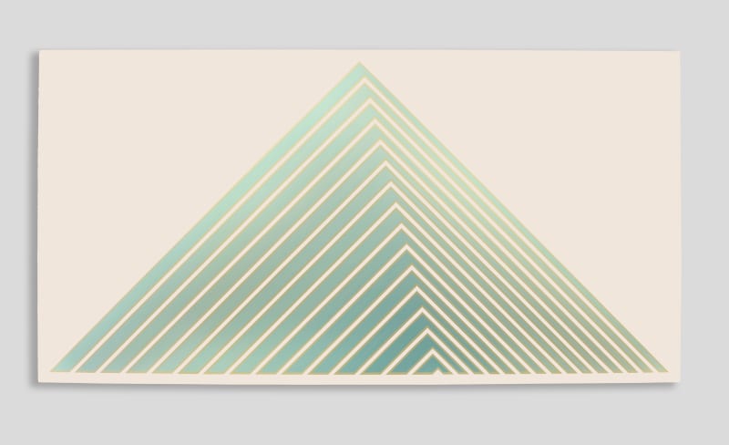 Tess Jaray, Green Pyramid, 1987