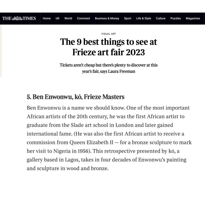 The 9 best things to see at Frieze art fair 2023