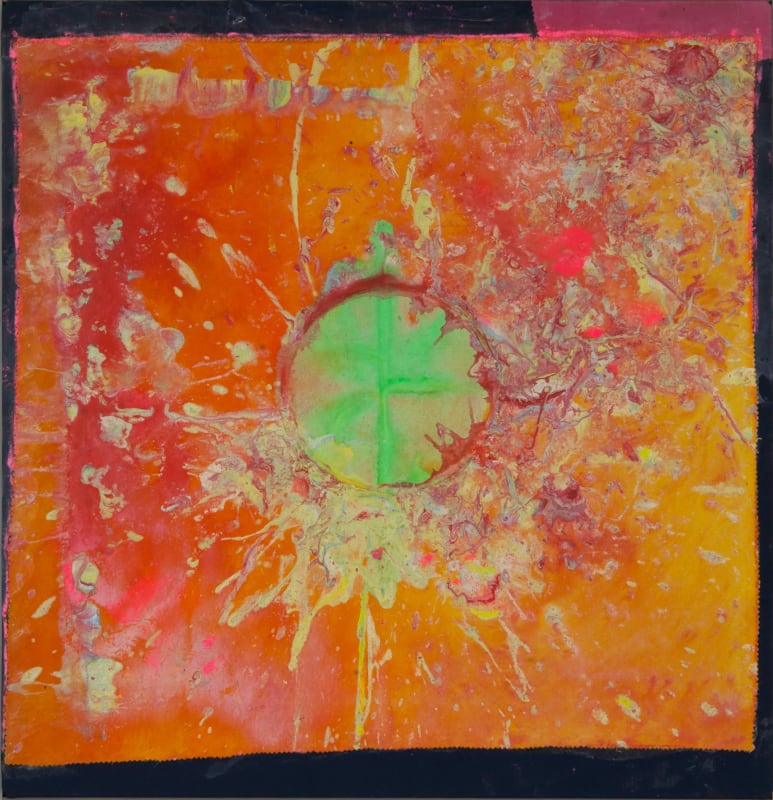 Sir Frank Bowling, S.O.M. VI, 2014, 76 x 71 cm / 29 7/8 x 28 in, Acrylic on canvas