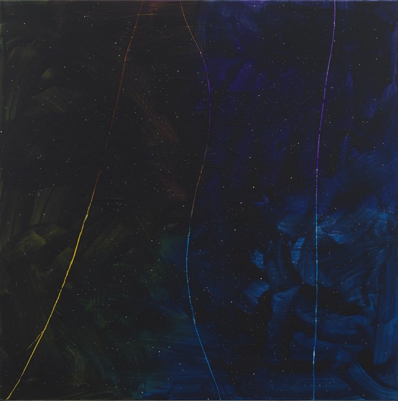 Tariku Shiferaw, ohne Titel, 2024, Acryl auf Leinwand, 121,92x121,92cm (48x48 inch), crop