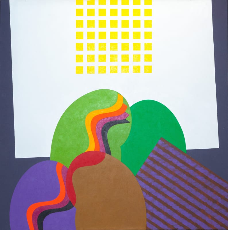 Mohamed Melehi Untitled, 2010 Acrylic on Canvas 150 x 150 cm