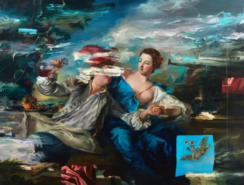 Downdacious, 2022 Oil on Canvas 140 x 180 cm