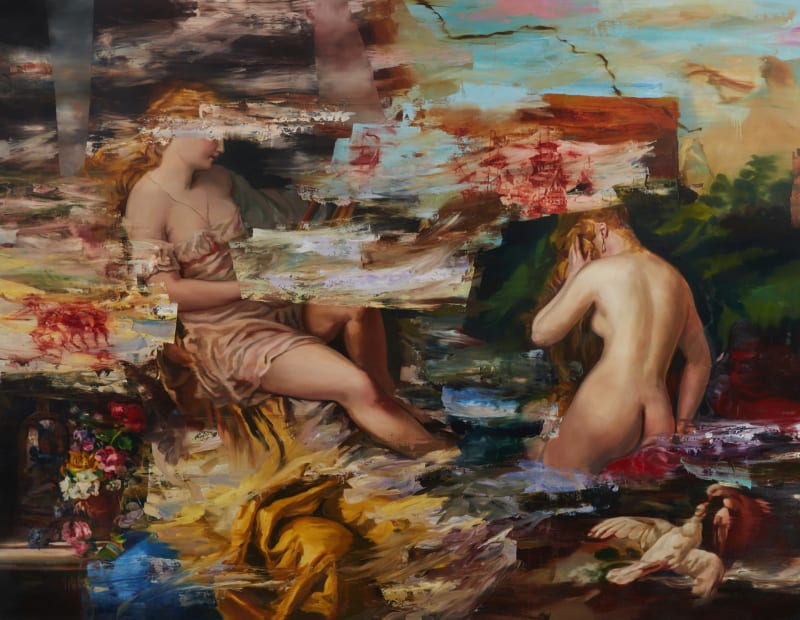 Indel and Oudel, 2022, Oil on canvas, 180 x 140 cm