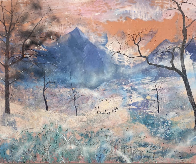 What the Snow Brings, 2023 oil on canvas 150 x 180 cm