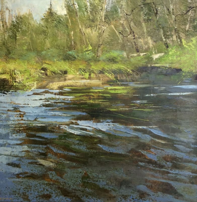 riverside painting in oils
