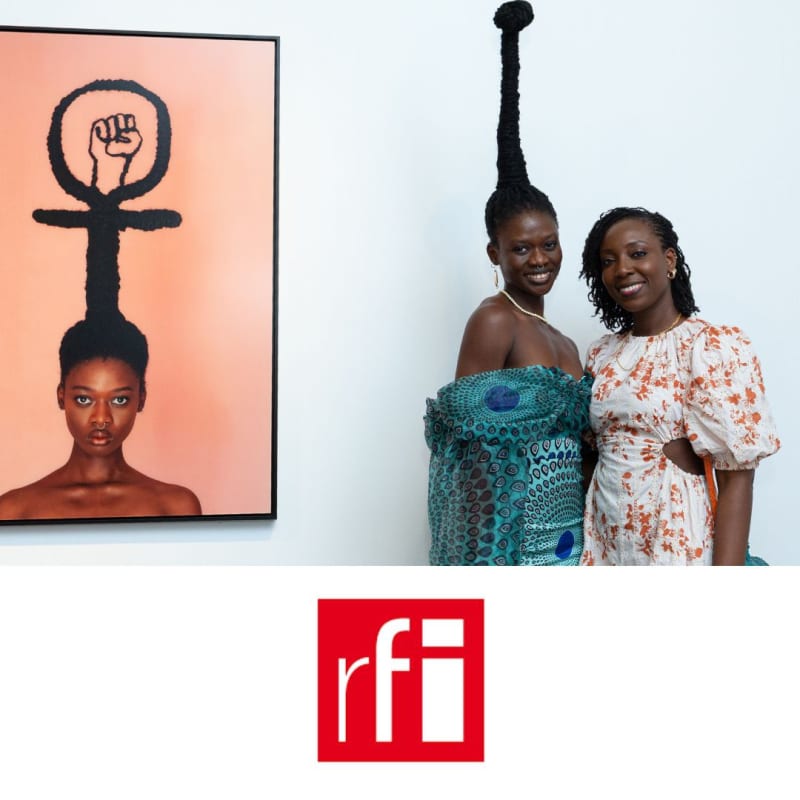 Nigerian artist weaves women's stories through traditional cloth