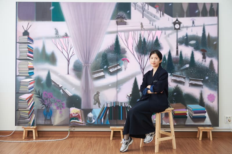 Guimi You In her Studio