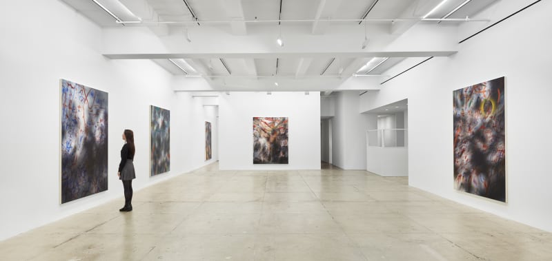 Installation view, Julie Mehretu, New York, 2020