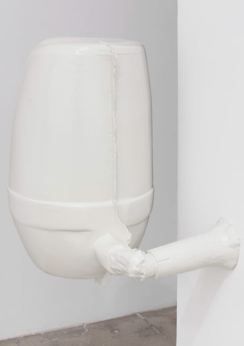 white sculpture by Nairy Baghramian