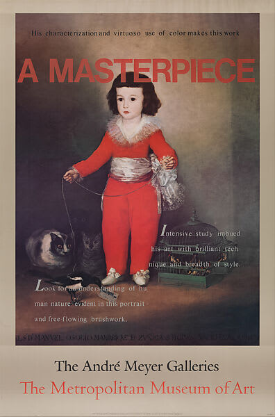 Andrea Fraser, Four Posters: A Masterpiece, 1984