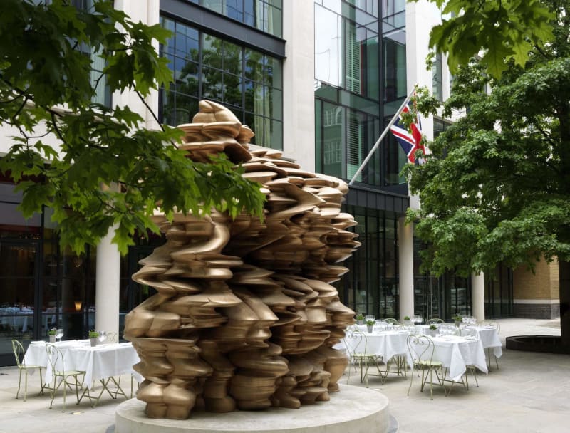 Tony Cragg sculpture at Ham Yard Hotel, London