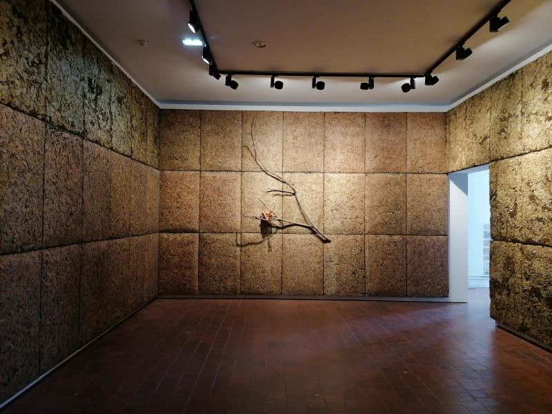Giuseppe Penone Respirare L'ombra, 2008 Metallic wire, laurel leaves, bronze, terra cotta, variable elements 46 1/6 x 30 11/16 in. (117 x 78 cm) (each) 181 x 307 in. (460 x 780 cm) (overall)