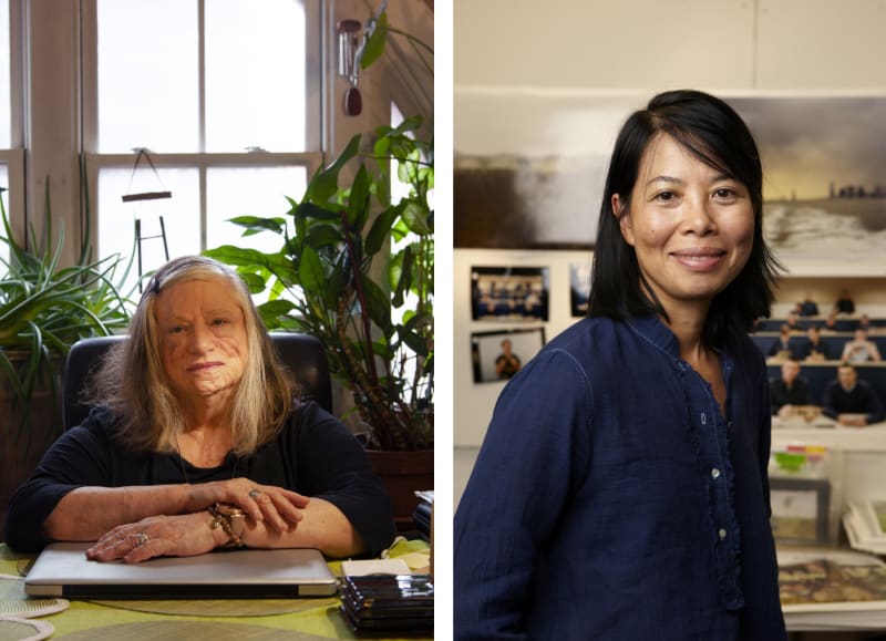 Dara Birnbaum (left) and An-My Lê (right)