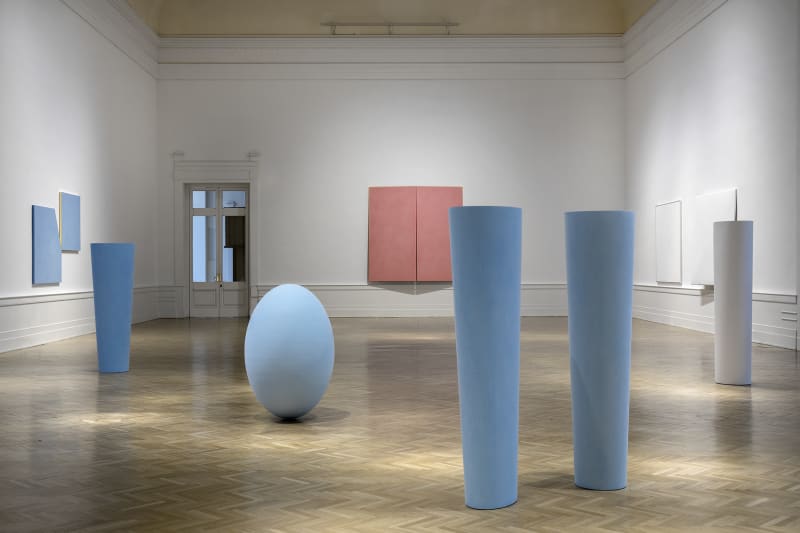 install view of Spalletti 2021 Exhibition in Rome