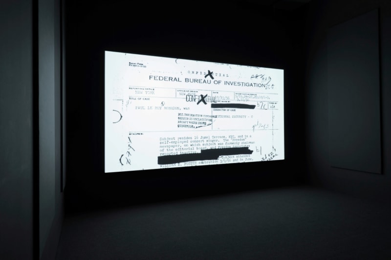 Steve MᶜQueen End credits 2012–ongoing installation view