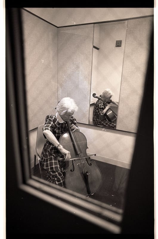 Photograph of Elizabeth Close in Fraser Hall. Credit: Courtesy of University of Minnesota Archives, University of Minnesota - Twin Cities