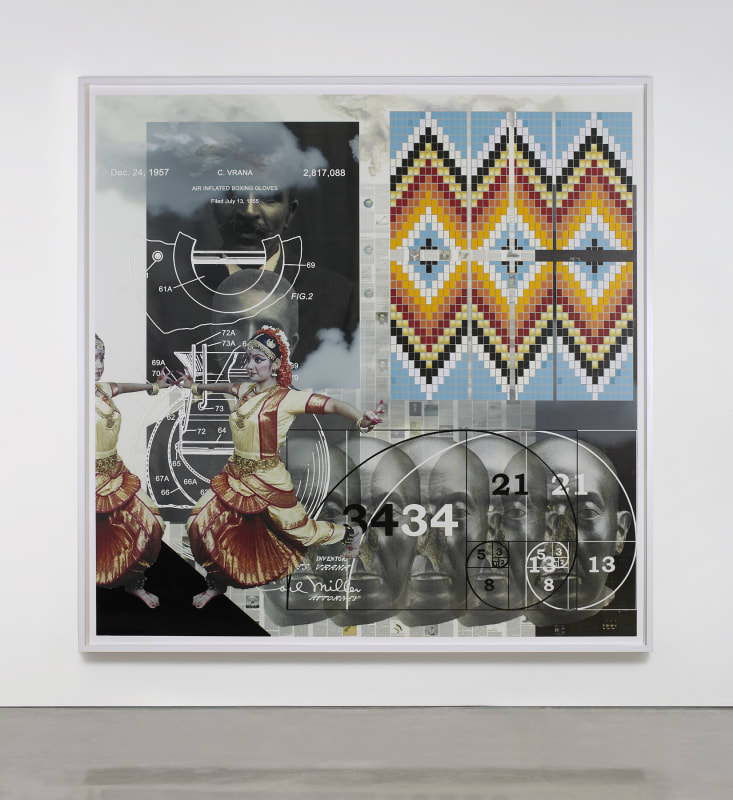 Tavares Strachan G.W. Carver, 2020 Oil, enamel, and pigment on Mylar
