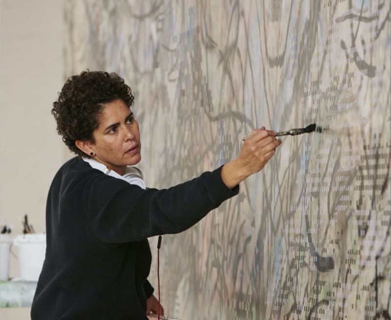 Daily sketches inspired by Julie Mehretu