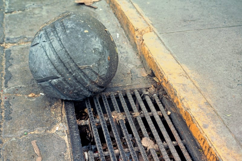 A yielding stonework by Gabriel Orozco