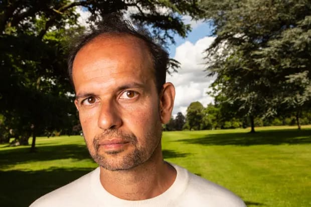 Tino Sehgal in the grounds of Blenheim Palace. Photograph: Antonio Olmos/The Observer