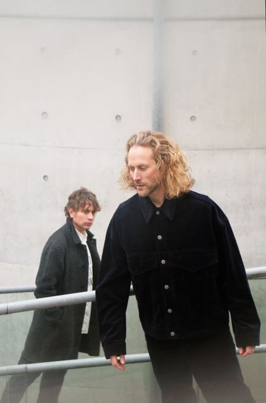 Gerard & Kelly in Tadao Ando’s Meditation Space (1995), Unesco headquarters, Paris, 2024. Photograph by Aude Carleton for Art Basel