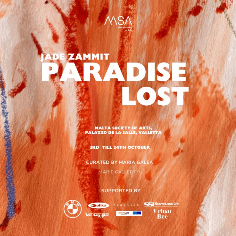 Paradise Lost By Jade Zammit, At the Malta Society of Arts Valletta