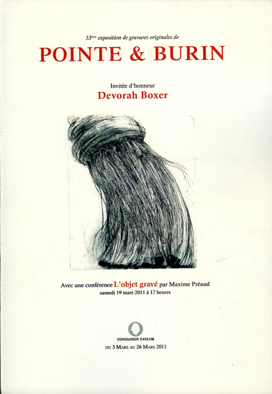 Pointe et Burin, Fondation Taylor, Paris