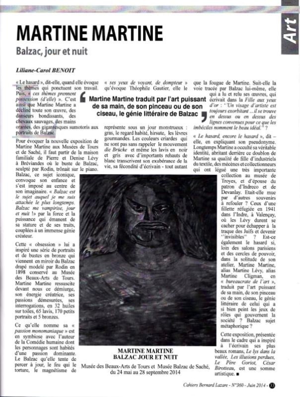 Martine Martine Balzac, jour et nuit