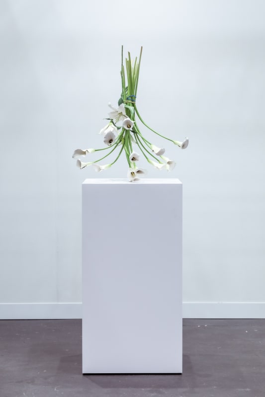 Arrangements by Tony Matelli at The Armory Show Photo by Charles Roussel