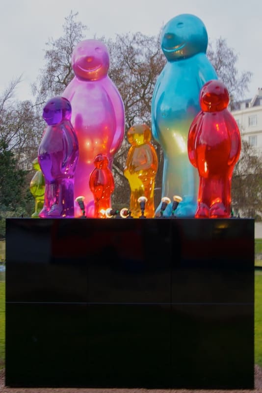 London Marble Arch, Jelly Baby sculptures displayed in London's Marble Arch