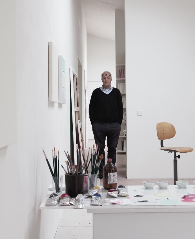 Jürgen Partenheimer in his studio | Photo: Benedikt Partenheimer
