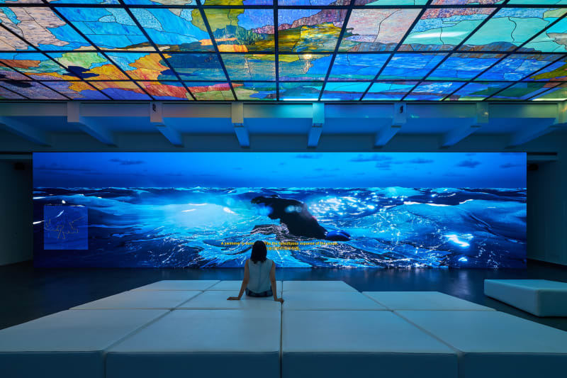 Installation view Rindon Johnson Best Synthetic Answer, Rockbund Art Museum, Shanghai (2024 – 2025), Photo: Cra. © Rockbund Art Museum