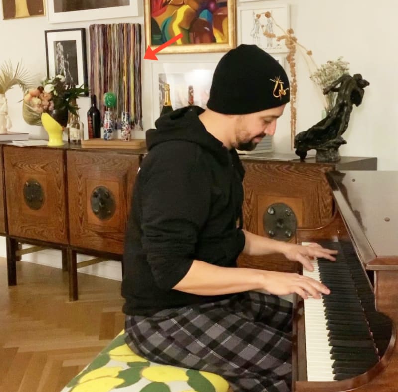 New York Times article features Monica Delgado "Drawing a Line" painting