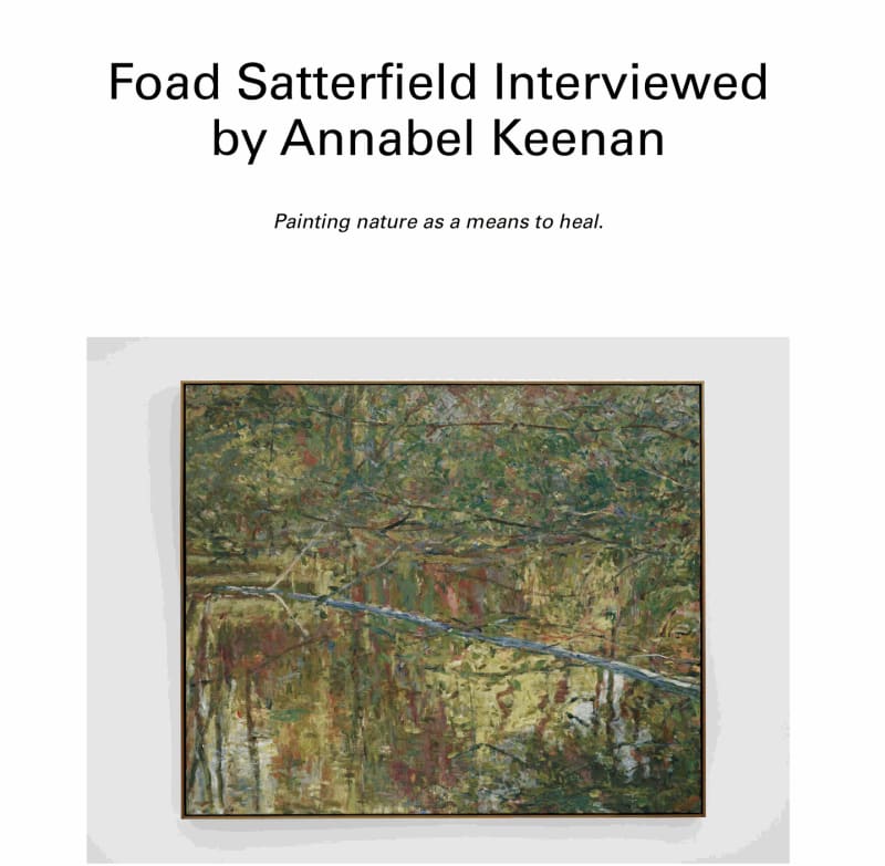 BOMB | Foad Satterfield Interviewed by Annabel Keenan