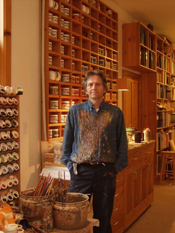 Phil Richards in his studio