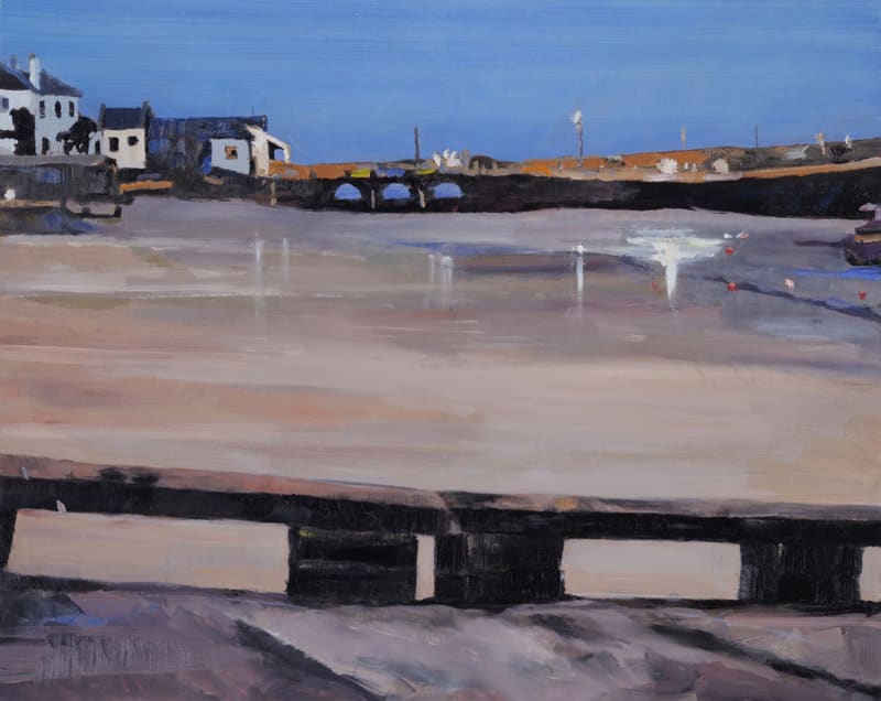 looking across st. ives harbour by simon andrew