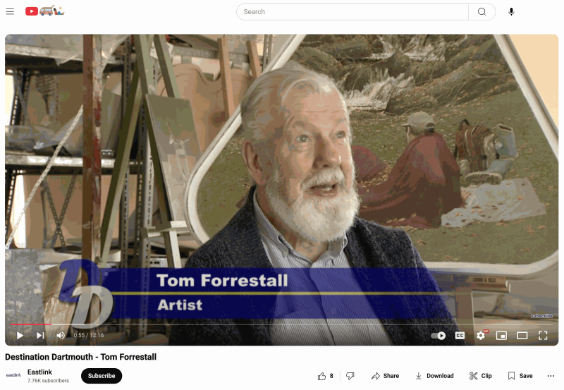 Destination Dartmouth - Tom Forrestall Please cut & paste: https://www.youtube.com/watch?v=antzCUjaSVs