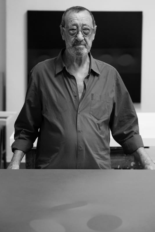 Turi Simeti in his studio