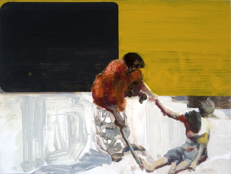 Conor Foy Stick Oil on birch panel 46 x 61cm