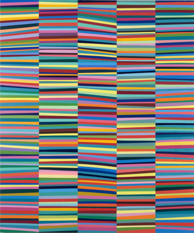 Towers I, acrylic co-polymer on canvas, 183 x 153cm