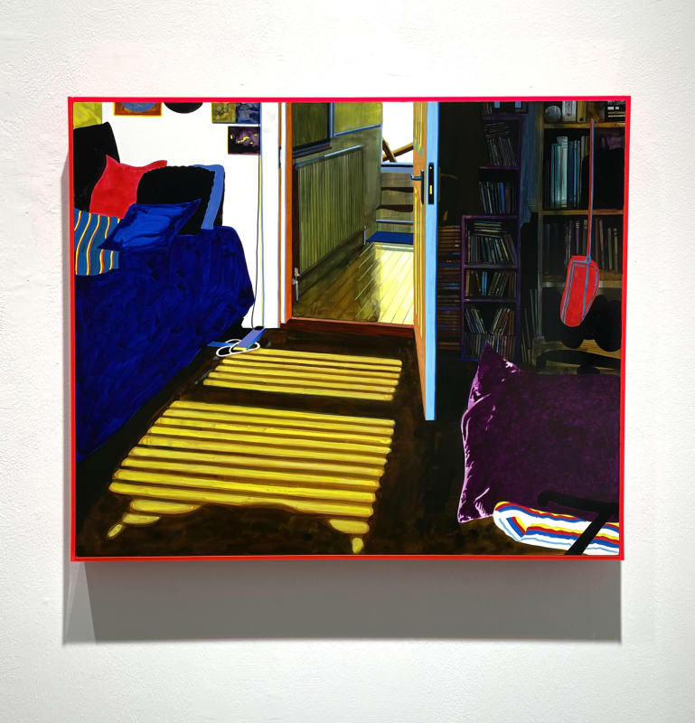 Catherine Barron, 'Afternoon room', acrylic ink on gesso panel, 50 x 60cm