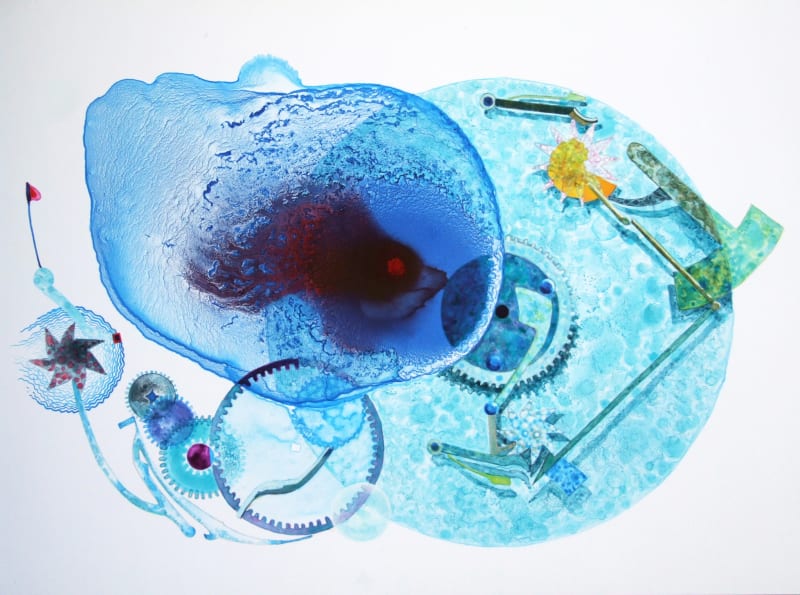 The Shallow, acrylic ink on polyester