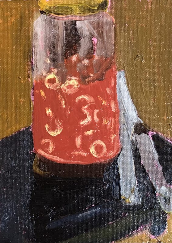 Mollie Douthit, 'Misfits', oil on canvas panel, 18 x 13 cm